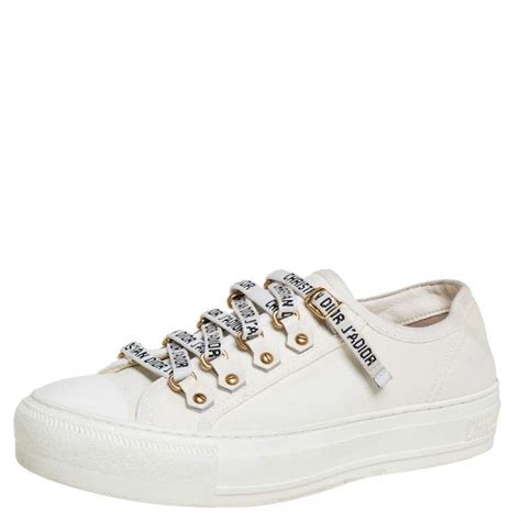 walk n dior suola|dior white canvas shoes.